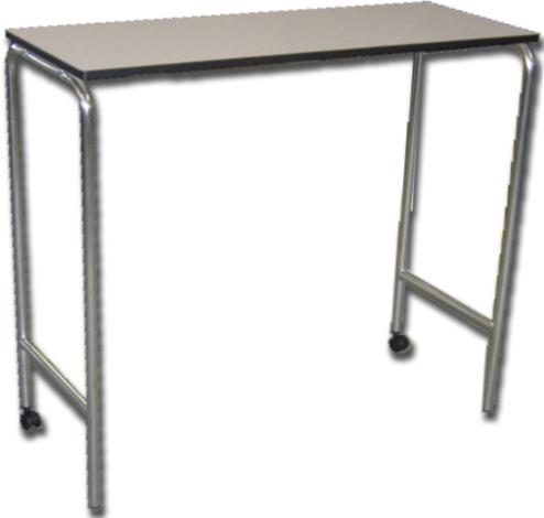 TAVOLO SERVIPRANZO LAMINATO BIANCO - struttura in alluminio - 110x42xh.93cm 