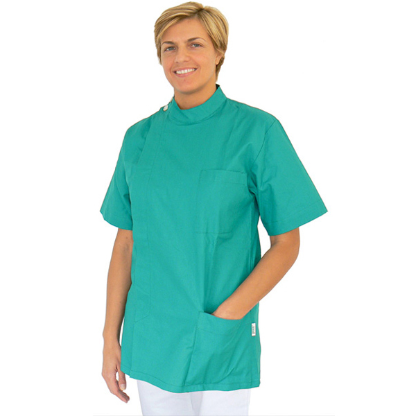 CASACCA DIVISA DENTISTA ODONTOTECNICO IGIENISTA MEDICO - cotone 100% - verde - varie misure