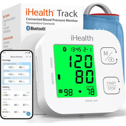 SFIGMOMANOMETRO MISURA PRESSIONE DIGITALE AUTOMATICO iHEALTH TRACK - 60 memorie