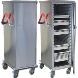 CARRELLO DI TRASPORTO ISO FARMACI - in acciaio inox - vuoto
