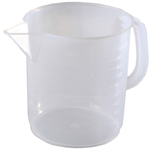 CARAFFA / BOTTIGLIA GRADUATA AUTOCLAVABILE in plastica - capacità 2000ml