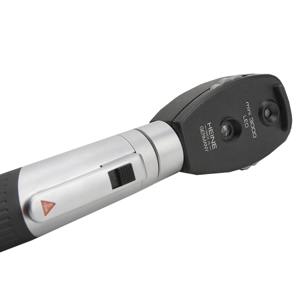 OFTALMOSCOPIO HEINE MINI 3000 LED 2,5 V - con MANICO RICARICABILE - nero