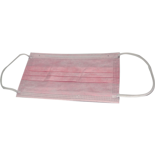 MASCHERINA FACCIALE CHIRURGICA 3 VELI ADULTO - filtrante 98% - tipo II R con elastici - rosa - conf. 10pz