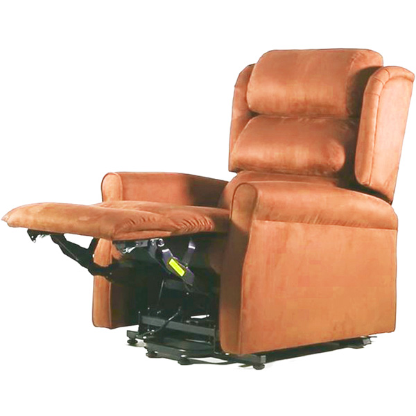 POLTRONA RELAX e METTI IN PIEDI mod. GINEVRA in tessuto ignifugo - 2 motori - colore marrone