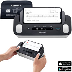SFIGMOMANOMETRO MISURA DI PRESSIONE DIGITALE + ECG - OMRON COMPLETE HEM-7350T-E3 