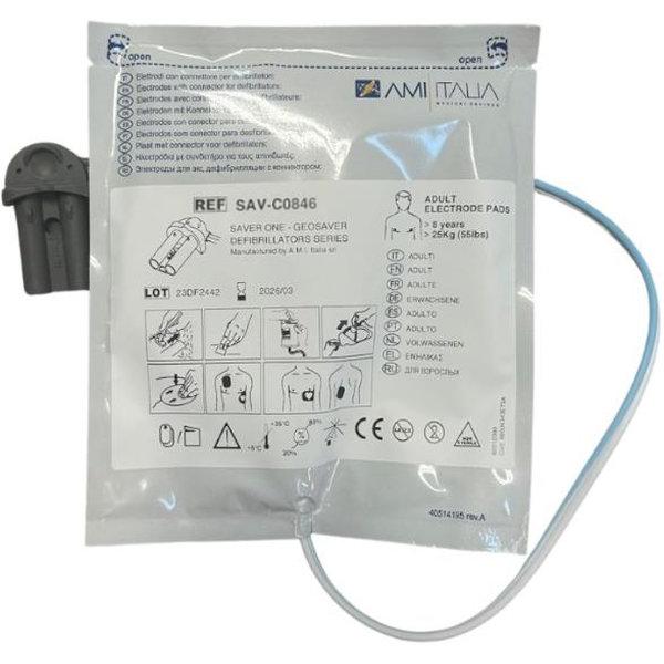 COPPIA DI ELETTRODI PIASTRE - per defibrillatore SAVER ONE / ONE D - adulto