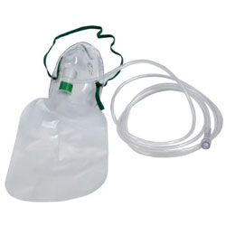 MASCHERA OSSIGENOTERAPIA CON RESERVOIRE - senza lattice - adulti