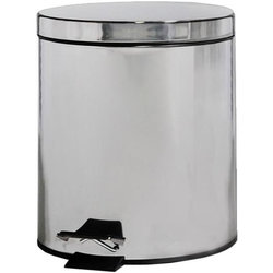 CESTINO RIFIUTI / PATTUMIERA A PEDALE in acciaio inox - Ø29xh.44cm - capacità 20lt