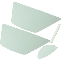 KIT VISIERE DI RICAMBIO PER VISORE PROTECTOR con  2visiere facciali + 1frontale+ 1paracolpi