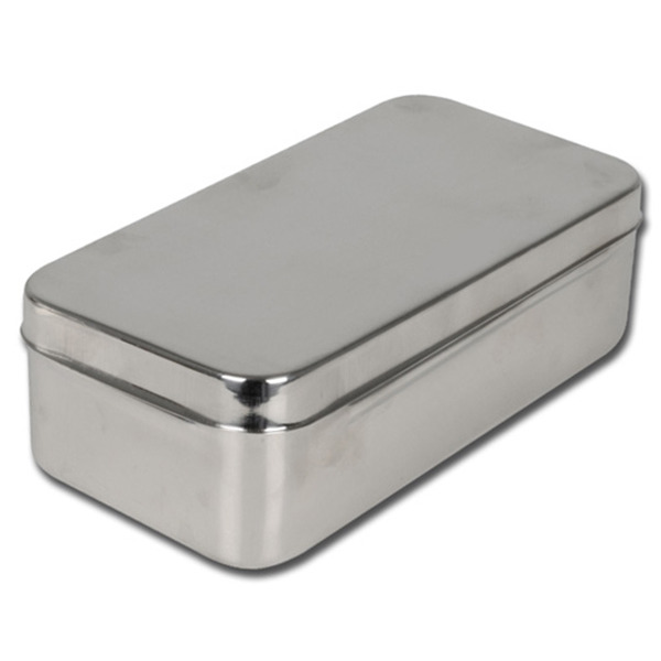 SCATOLA PORTASTRUMENTI AUTOCLAVABILE in acciaio inox - 20x10xh.6cm