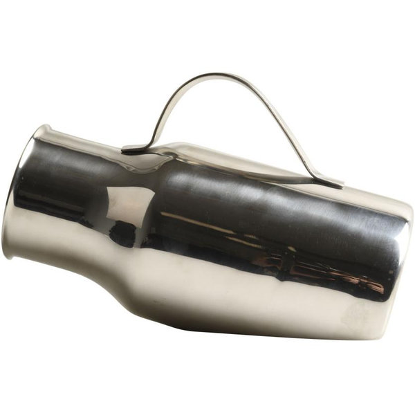 URINALE MASCHILE DIAGONALE ACCIAIO INOX - diam. 85x220mm - 1,5lt