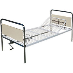 LETTO DEGENZA A MANOVELLA - 1 SNODO - 206x89xh.90cm - portata 145kg - piedini
