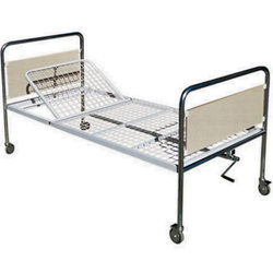 LETTO DEGENZA A MANOVELLA - 1 SNODO - 206x89xh.90cm - portata 110kg - con ruote