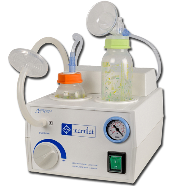 ASPIRATORE TIRALATTE ASPIRA LATTE MAMILAT - 230V - doppio flacone - 14 lt/min