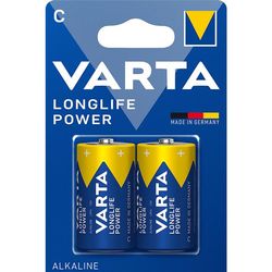 BATTERIA PILA ALCALINA MEZZATORCIA 1,5V - VARTA H.E. - tipo C - blister 2pz