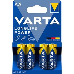 BATTERIE PILE STILO ALCALINE 1,5V - VARTA H.E. - tipo AA - blister 4pz